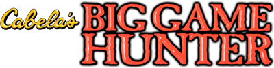 Cabela's Big Game Hunter title screen for Playstation 2
